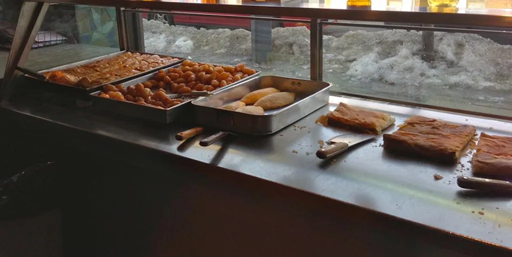 athens pastries counter
