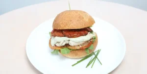 black camel chicken sandwich