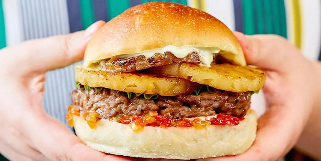 south st. burger co. pineapple burger