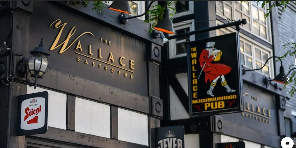 the wallace gastropub exterior