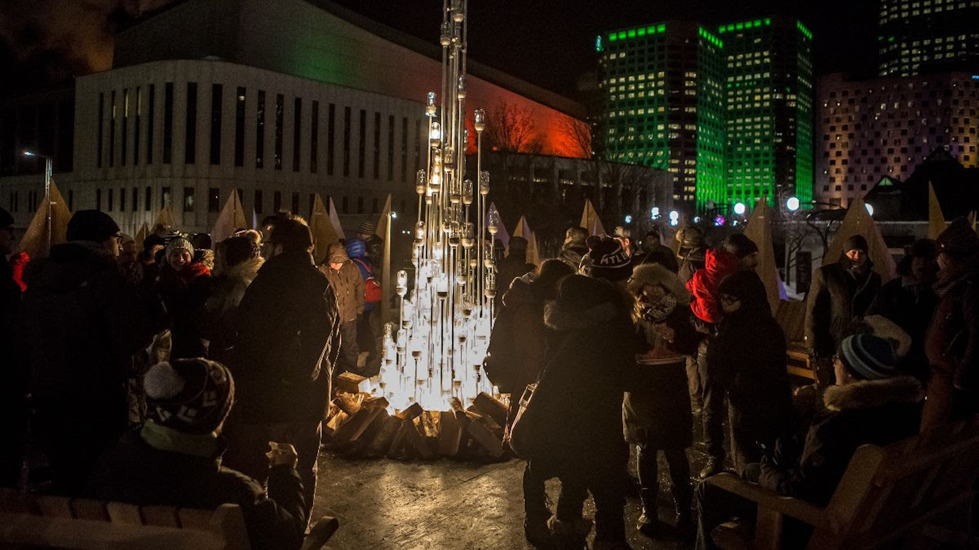 Island of Warmth campfire