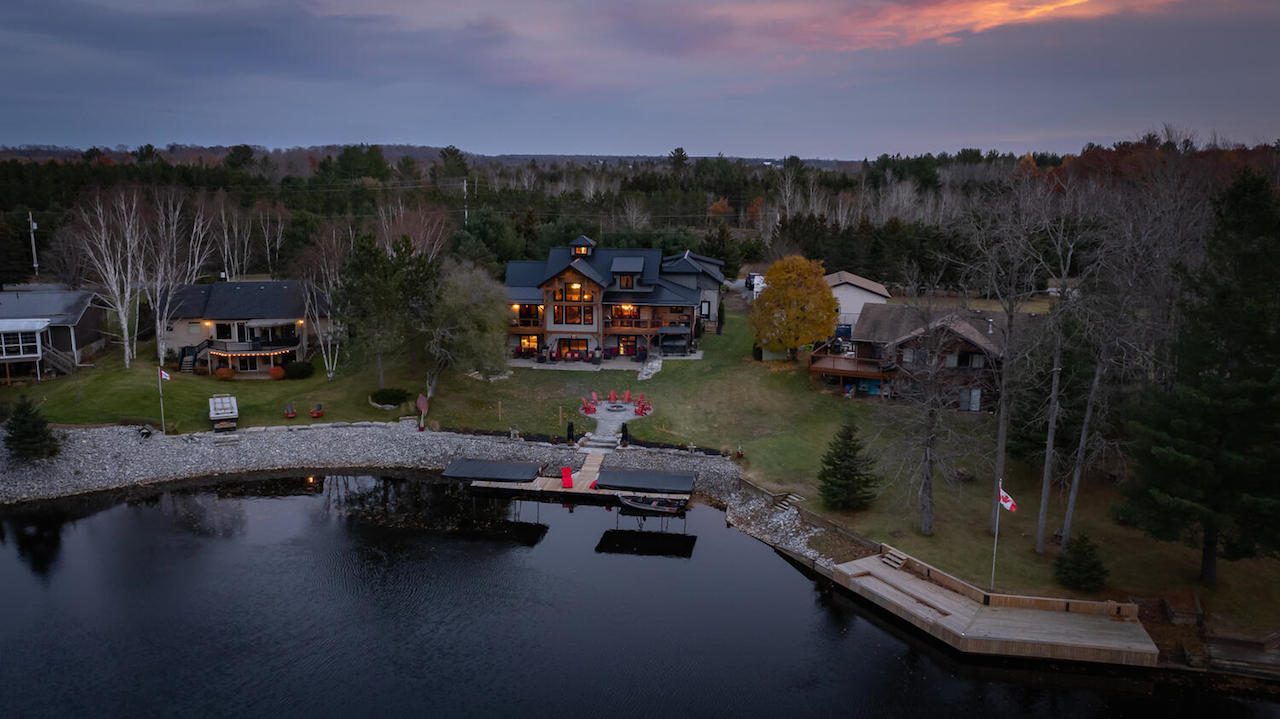 This $3.199 million Kawartha Lakes Cottage has its own movie theatre