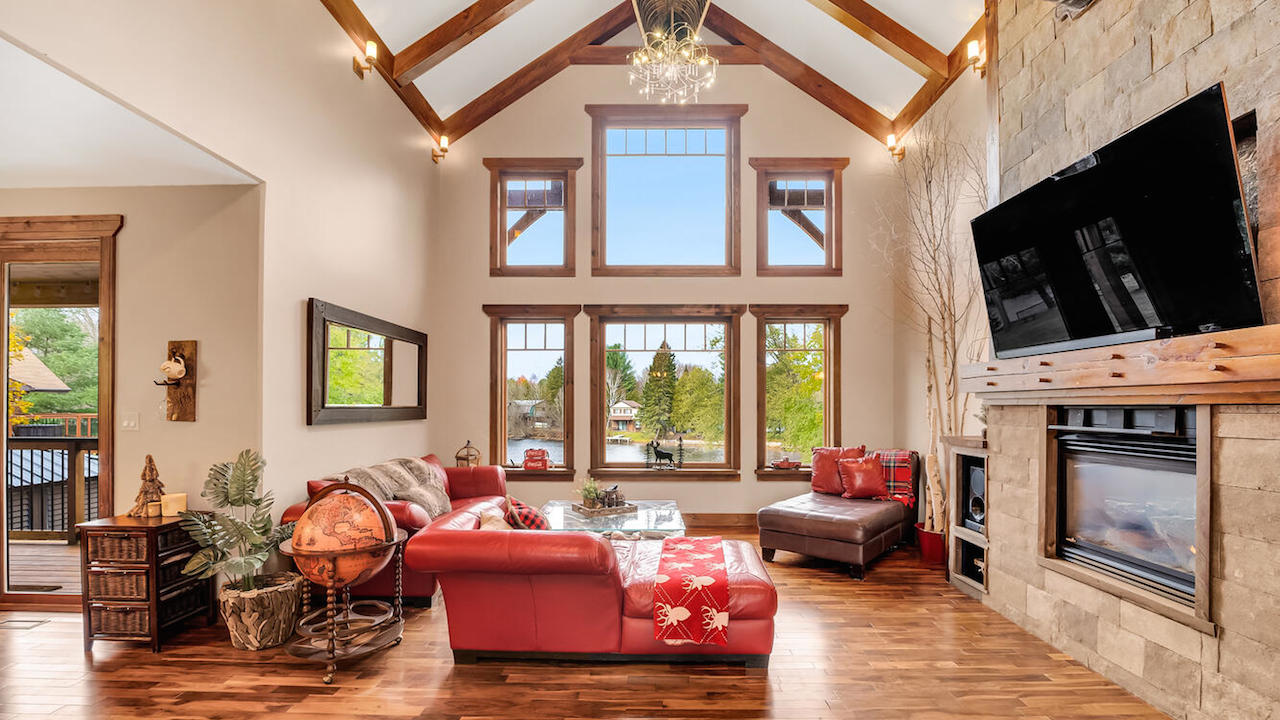 This $3.199 million Kawartha Lakes Cottage has its own movie theatre