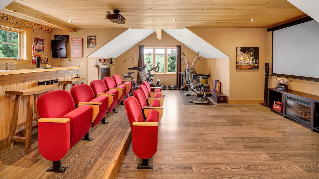 This $3.199 million Kawartha Lakes Cottage has its own movie theatre