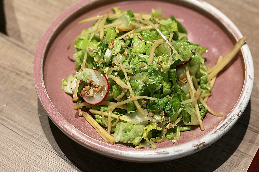 Popa pickled ginger salad