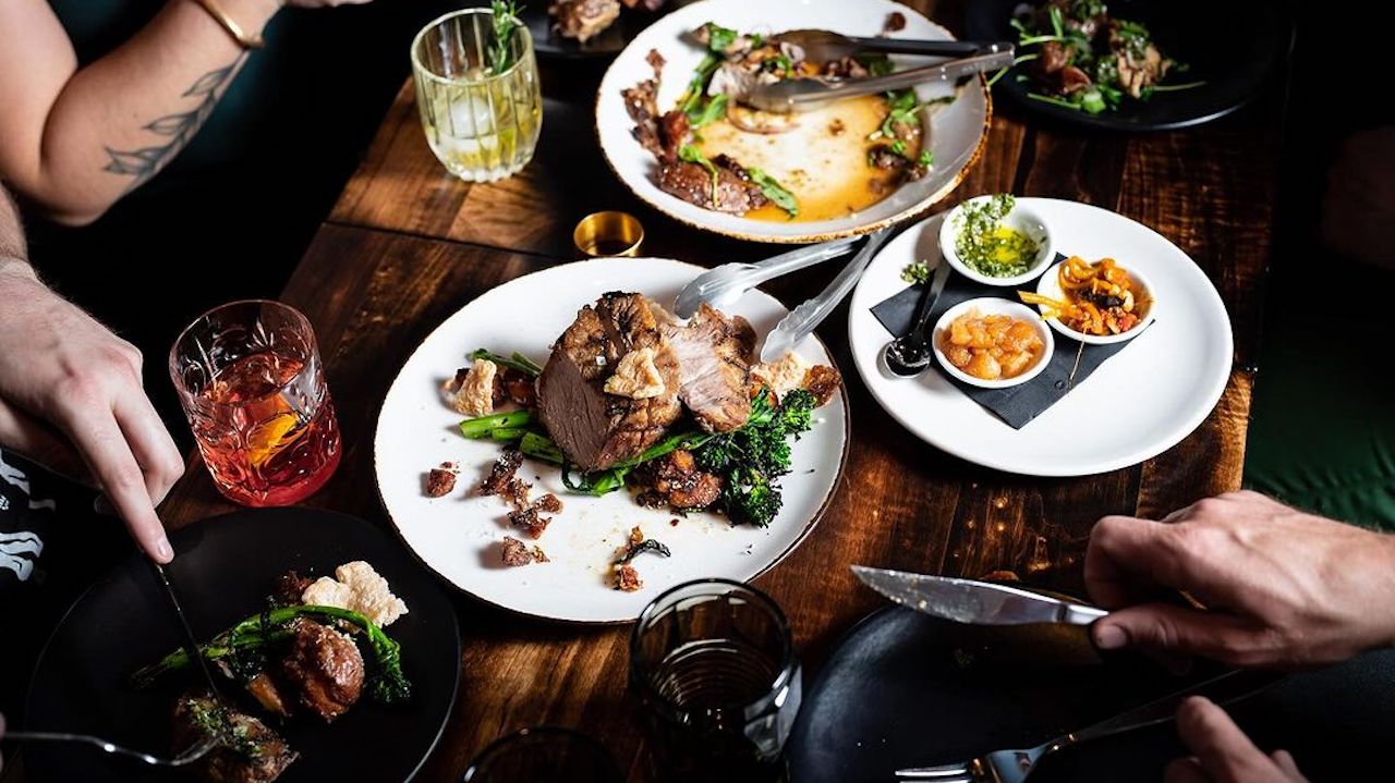 Dishes from Amano Trattoria