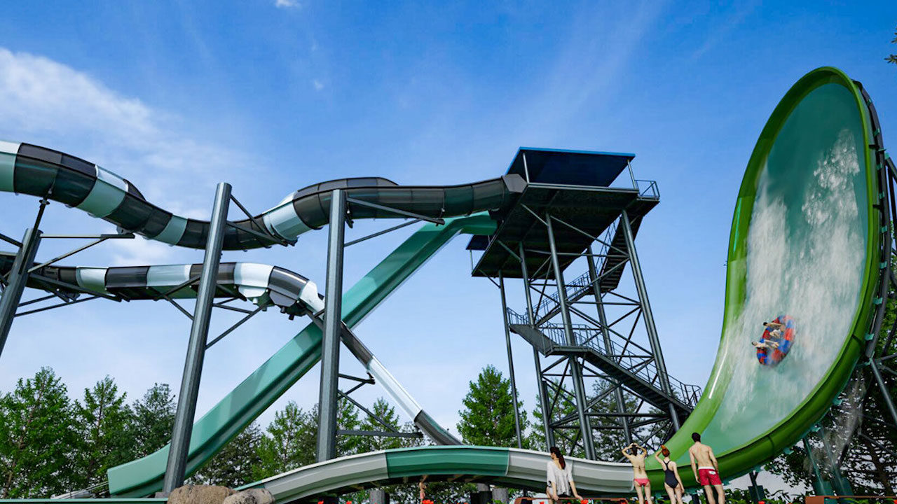 the new Matterhorn Falls water slide at Canada's Wonderland