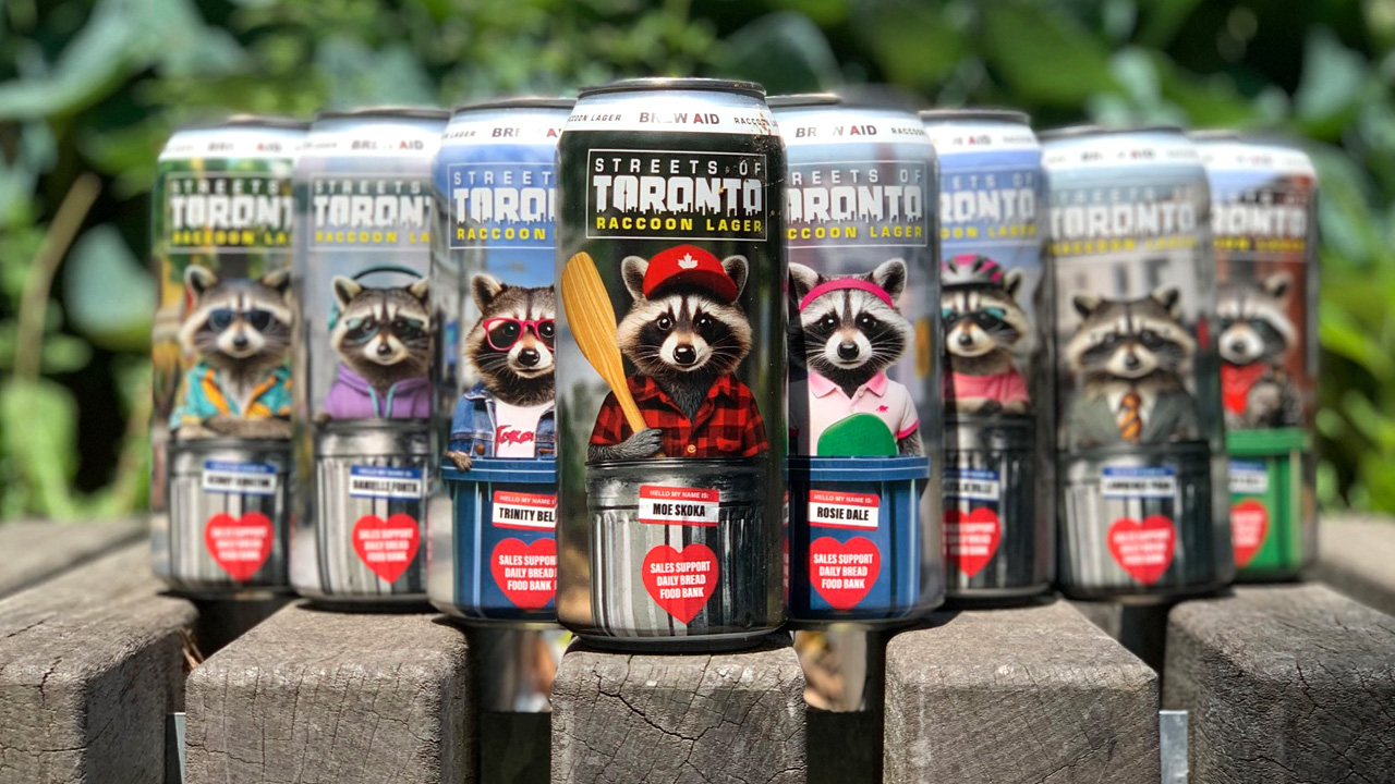 Toronto’s beer of the summer is back. Four new raccoons, one good cause