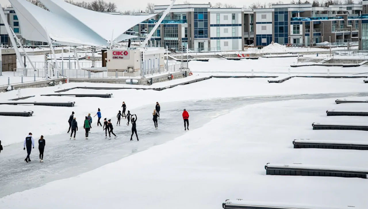 Friday Harbour Resort skating rink