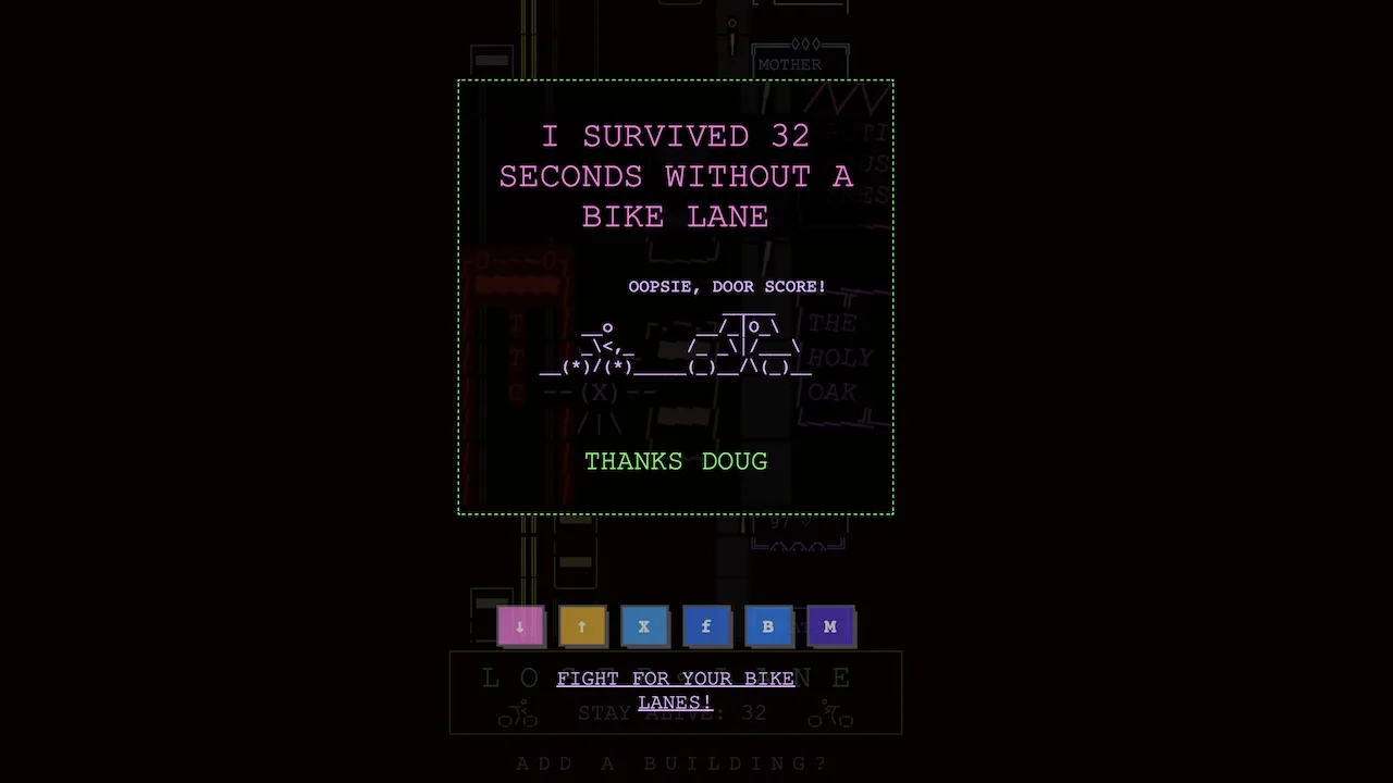 Screenshot of Loser Lane video game