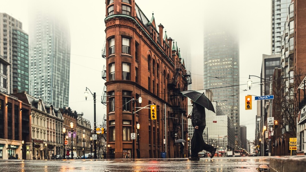 Spring rain in Toronto