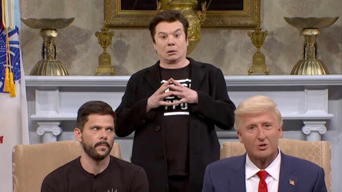 myers Mike Myers as Elon Musk, SNL 50
