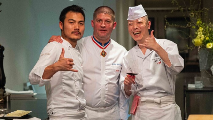 charlies10 The chefs: Masaki Saito, Jerome Schilling and Naoya Hotta