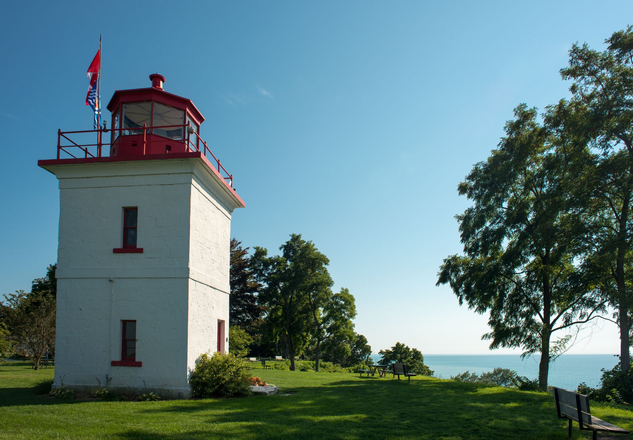 The lighthouse in Goderich, Ontario, Canada