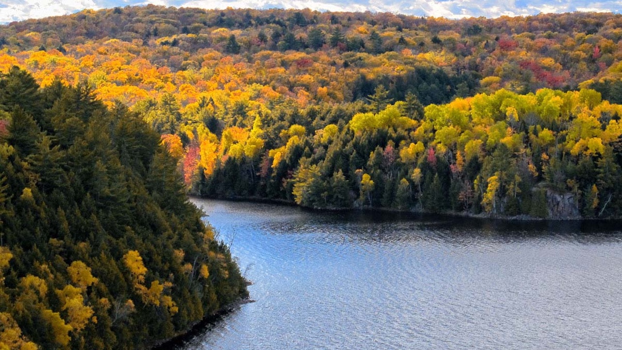 restoule stormy lake