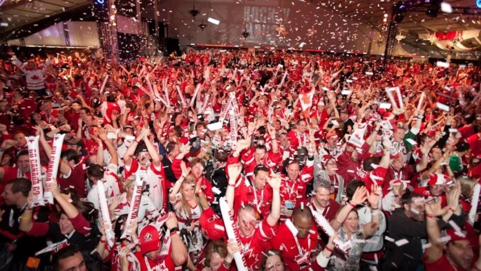 team canada celebration