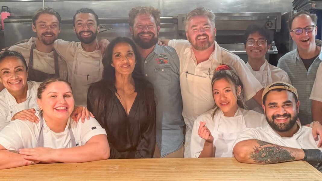 Padma Lakshmi at Prime Seafood Palace