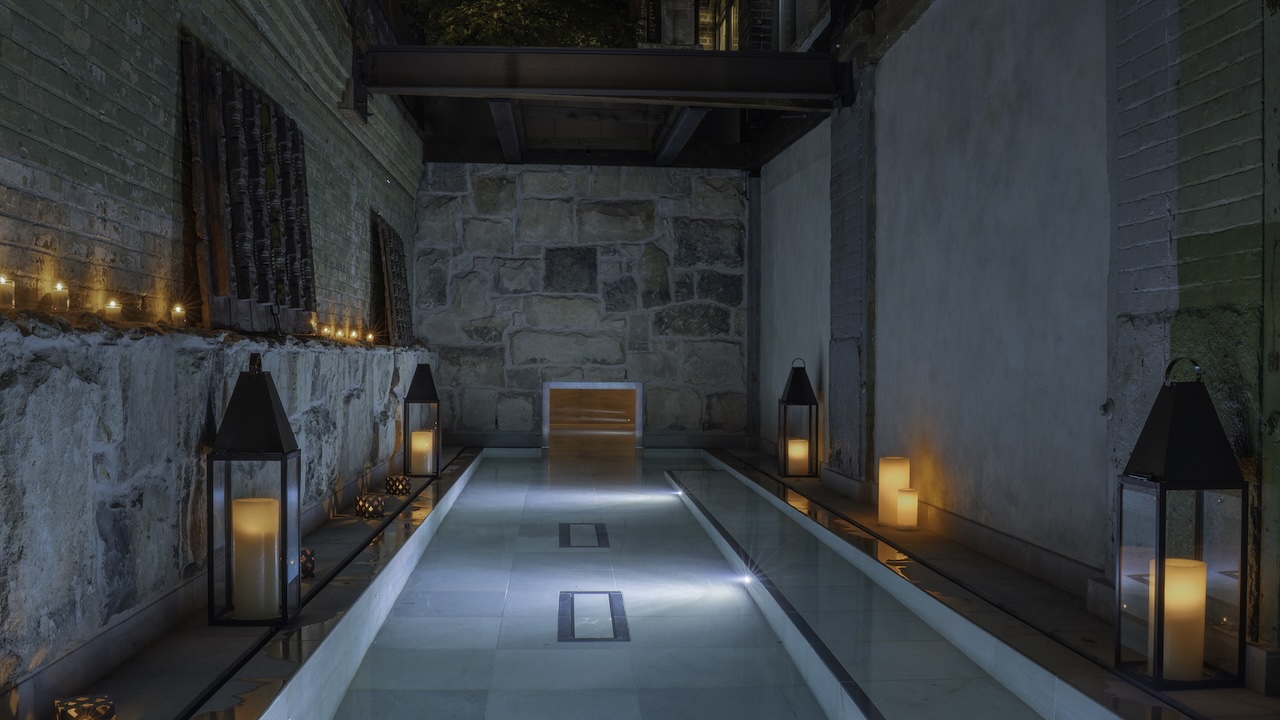 The outdoor Palestra would be perfect at night