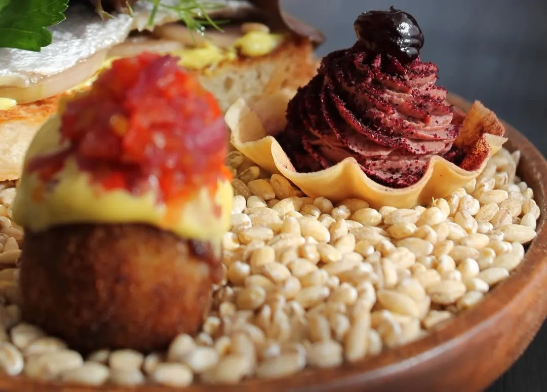 the snack course from Toronto supper club Rhyz