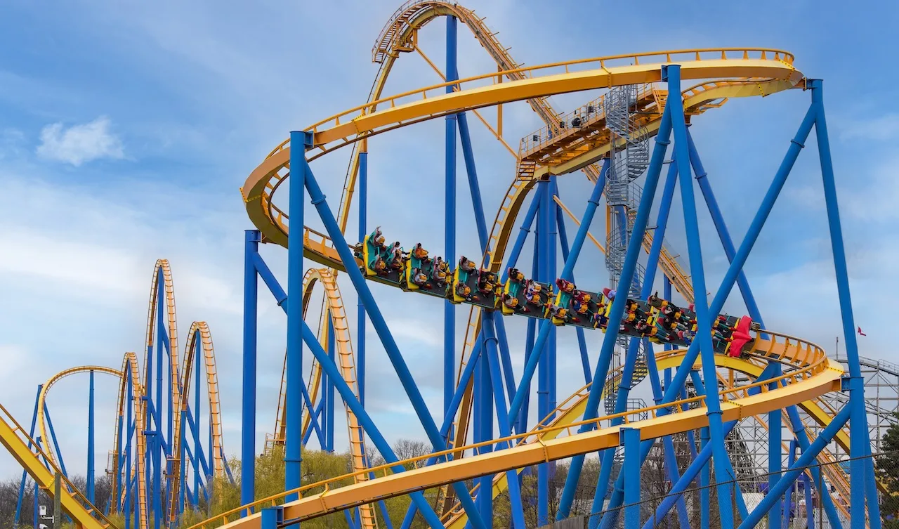 Behemoth roller coaster at Canada's Wonderland