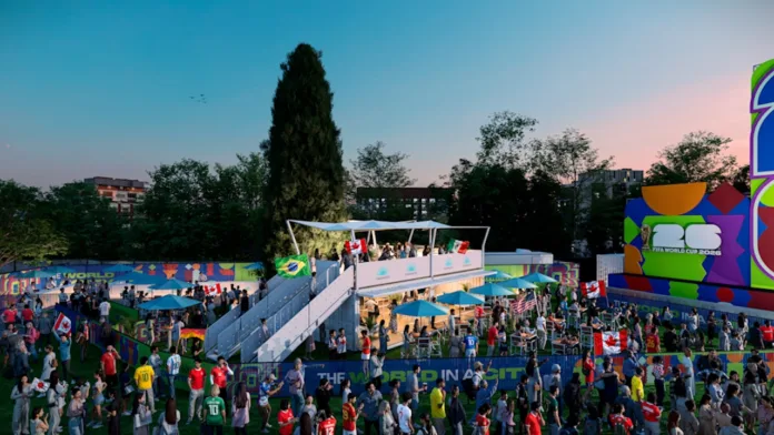 FIFA Fan Festival premium experience rendering (City of Toronto)