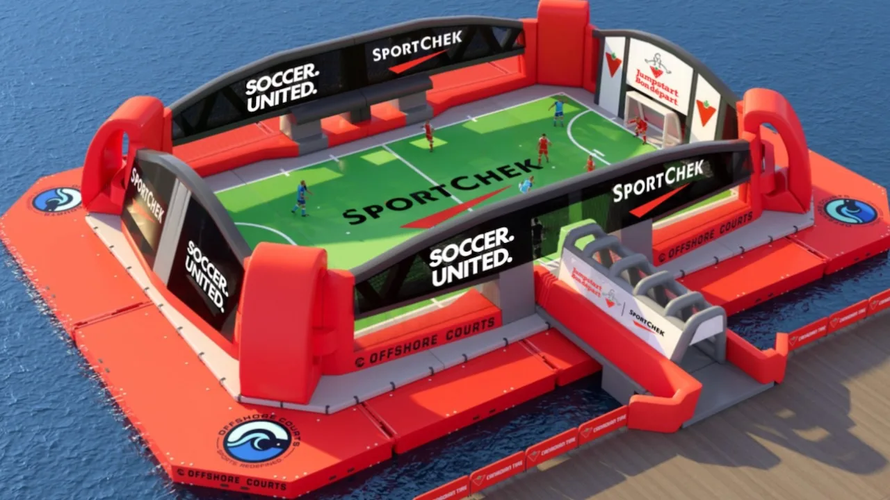 Book now: Toronto is getting a floating soccer pitch just in time for the World Cup, Canada Reviews Book now: Toronto is getting a floating soccer pitch just in time for the World Cup, Canada Reviews